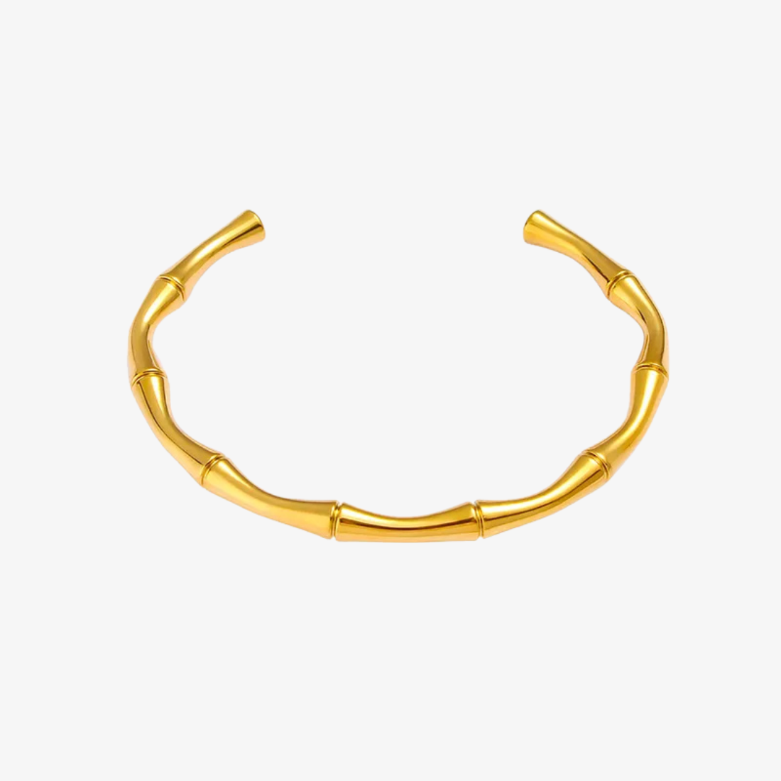 India Gold Bamboo Cuff