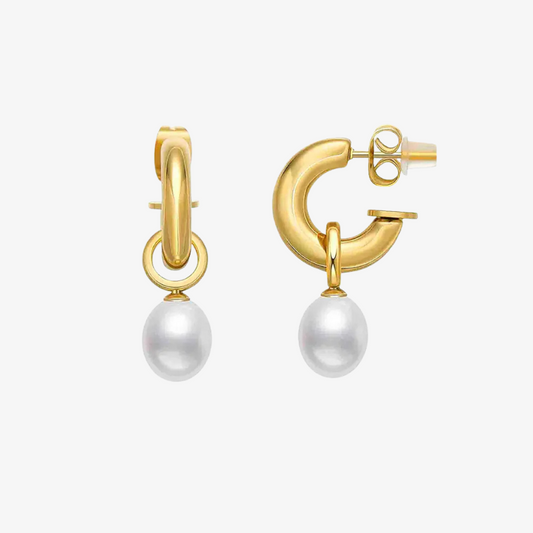 Daisy Pearl Drop Earring