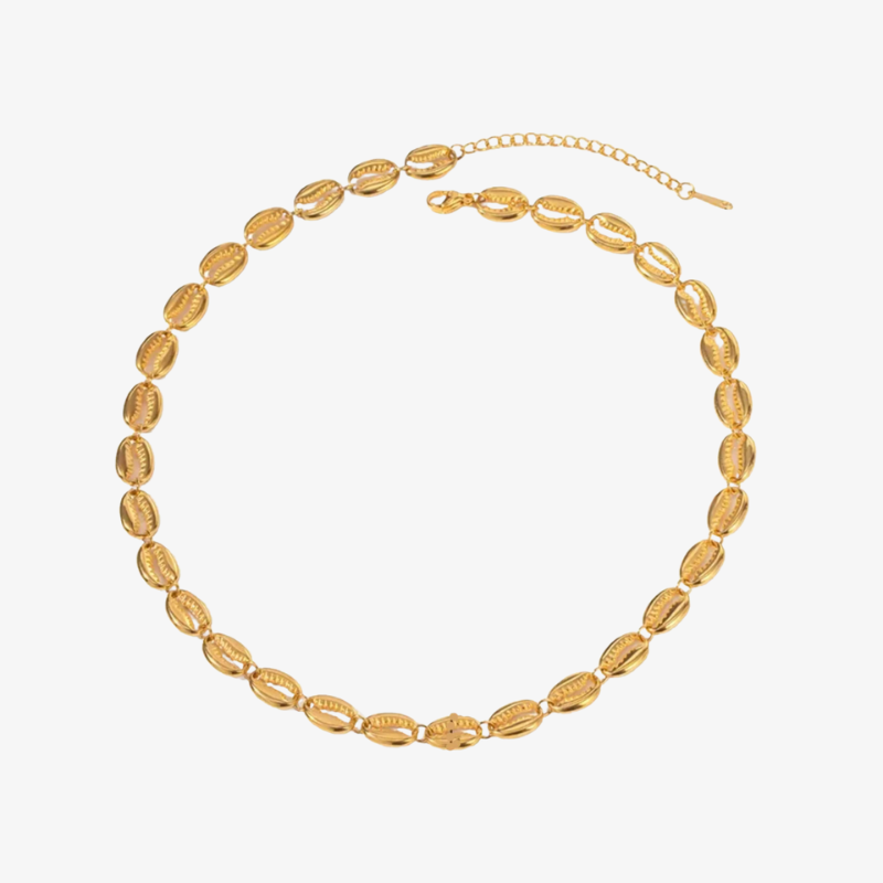 Ziggy Gold Shell Necklace